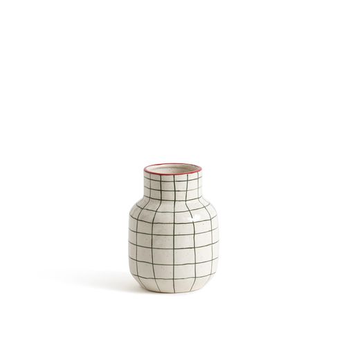 Vaso In Ceramica A Quadri H14,4 Cm, Neios - la redoute interieurs - Modalova