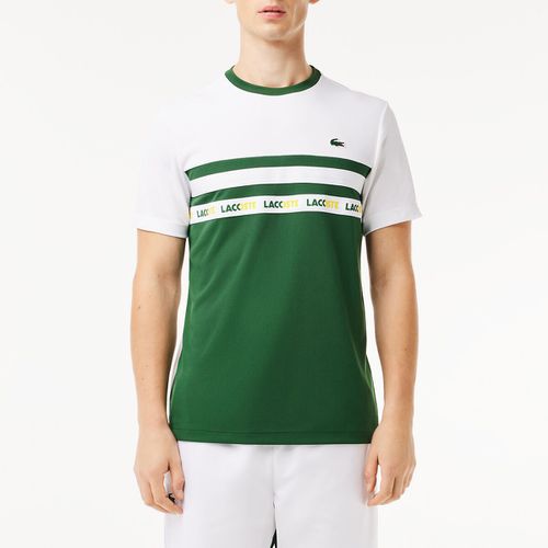 T-shirt sportiva girocollo colorblock - LACOSTE - Modalova