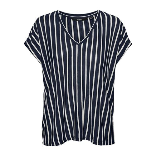 T-shirt a righe a maniche corte - VERO MODA - Modalova