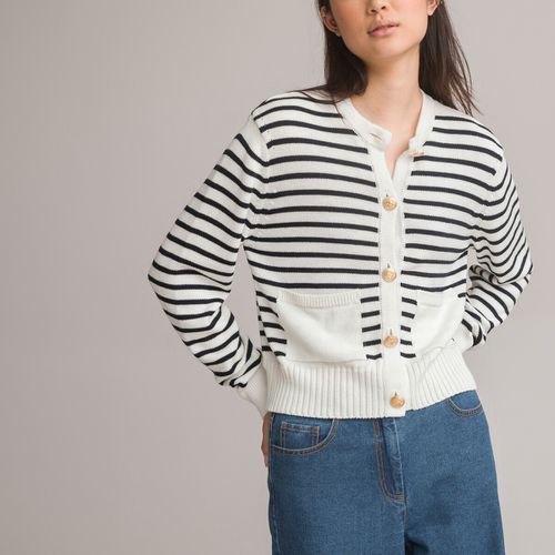 Cardigan con bottoni a righe - LA REDOUTE COLLECTIONS - Modalova