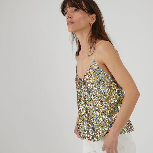 Top Con Paillettes Donna Taglie 38 (FR) - 42 (IT) - la redoute collections - Modalova