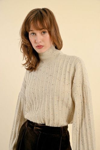 Maglione collo alto e maniche a sbuffo - MOLLY BRACKEN - Modalova