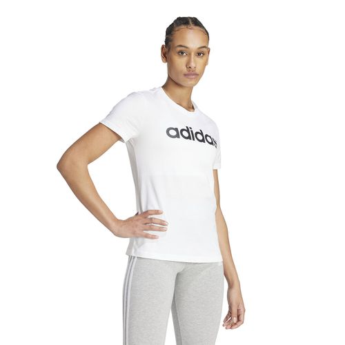 T-shirt Slim Fit Essentials, Logo Frontale Donna Taglie XS - adidas sportswear - Modalova
