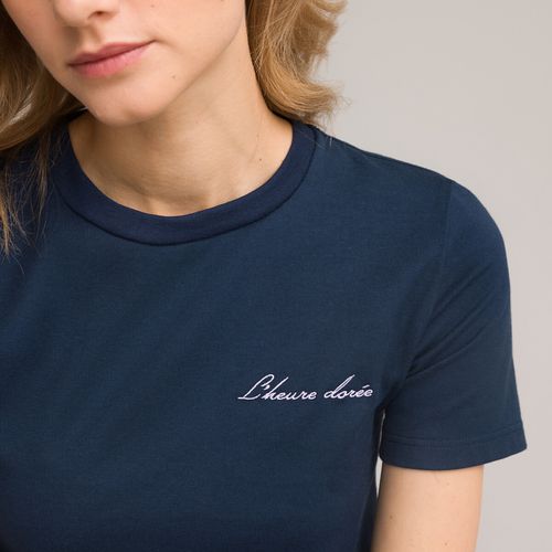T-shirt Girocollo In Cotone Made In France Donna Taglie S - la redoute collections - Modalova