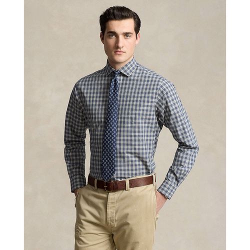 Camicia Dritta Gingham Popeline Uomo Taglie M - polo ralph lauren - Modalova