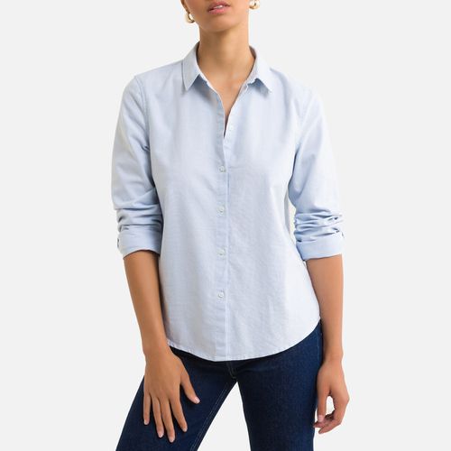 Camicia In Cotone, Taglio Dritto Donna Taglie XS - pieces - Modalova