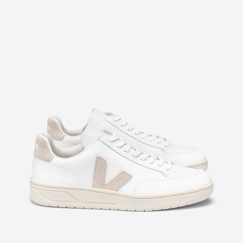 Sneakers con lacci in pelle V-12 - VEJA - Modalova