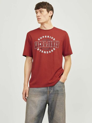 T-shirt Girocollo Motivo Fantasia Uomo Taglie S - jack & jones - Modalova