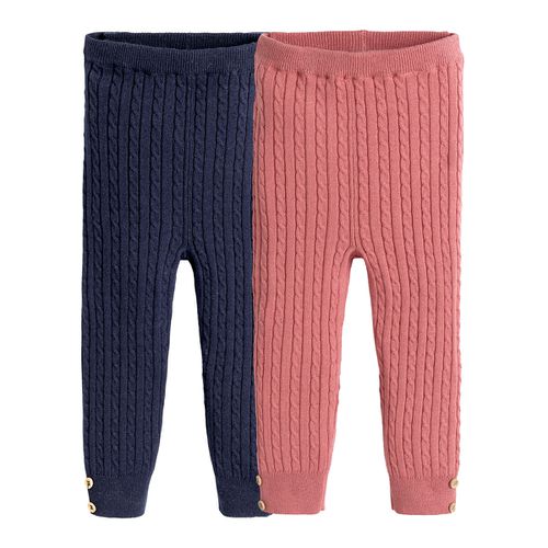 Confezione Da 2 Leggings A Trecce 3 Mesi-4 Anni Taglie 6 mesi - 67 cm - la redoute collections - Modalova