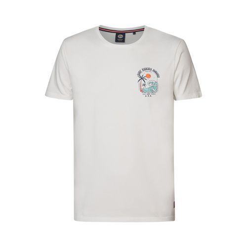 T-shirt girocollo con logo - PETROL INDUSTRIES - Modalova