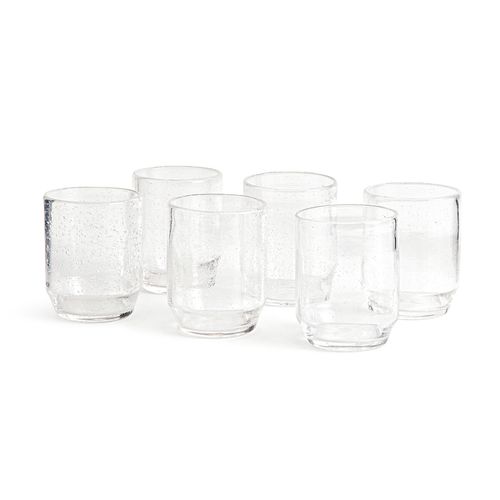 Confezione da 6 bicchieri in vetro con bolle, Faraji - LA REDOUTE INTERIEURS - Modalova