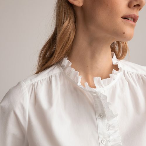 Blusa collo vittoriano, maniche lunghe - LA REDOUTE COLLECTIONS - Modalova