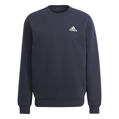Felpa-shirt Girocollo Essentials Fleece Blu Uomo Taglie M - adidas sportswear - Modalova