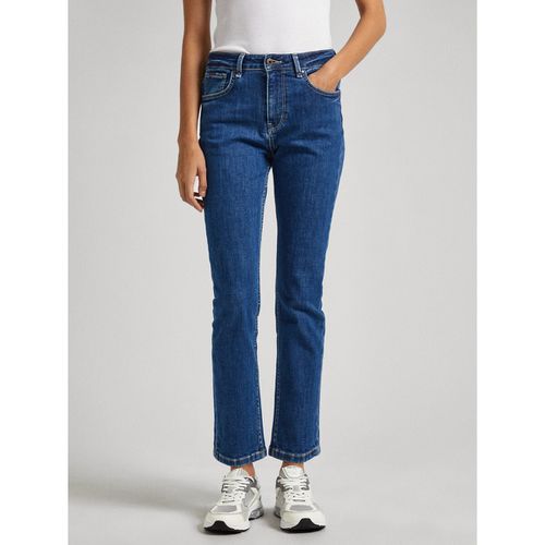 Jeans Straight, Vita Alta Donna Taglie W27 L30 (US) - 40 (IT) - pepe jeans - Modalova