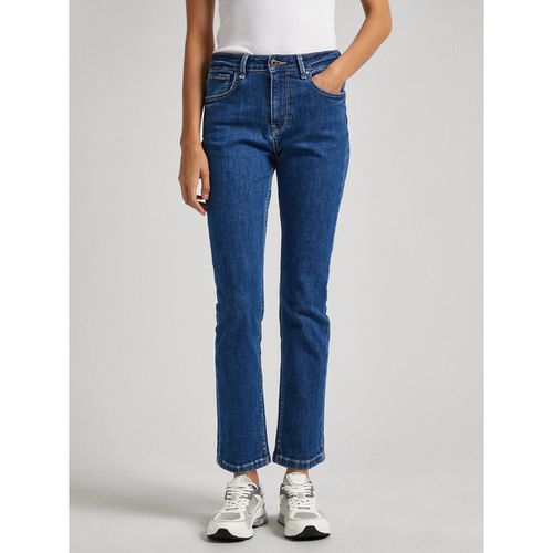 Jeans Straight, Vita Alta Donna Taglie W30 L32 (US) - 44 (IT) - pepe jeans - Modalova