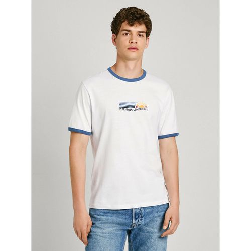 T-shirt con logo ricamato - PEPE JEANS - Modalova