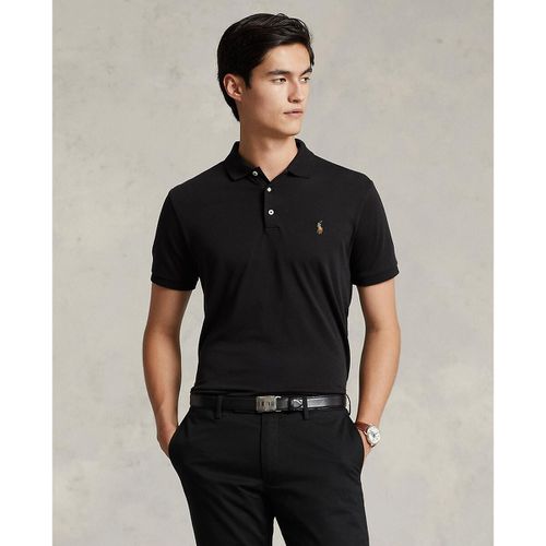 Polo dritta custom fit in maglia interlock - POLO RALPH LAUREN - Modalova