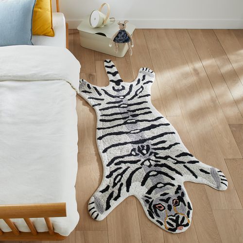 Tappeto Bambino Tigre Bianca Cotone Bio, Ramazan - am.pm - Modalova