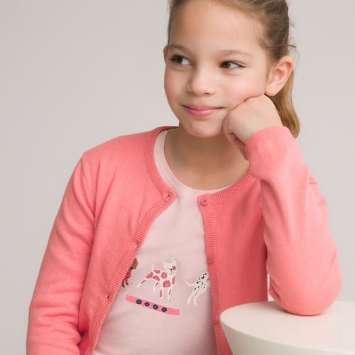 Gilet fine con scollo rotondo 3-12 anni - LA REDOUTE COLLECTIONS - Modalova