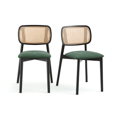 Confezione da 2 sedie faggio e vimini, Rivio - LA REDOUTE INTERIEURS - Modalova