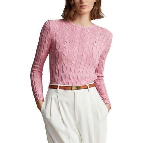 Pull Scollo Rotondo In Maglia A Trecce Donna Taglie M - polo ralph lauren - Modalova