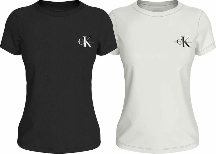 Confezione da 2 t-shirt girocollo maniche corte, logo CK - CALVIN KLEIN JEANS - Modalova