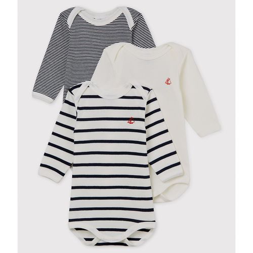 Confezione da 3 body, 3 mesi - 3 anni - PETIT BATEAU - Modalova