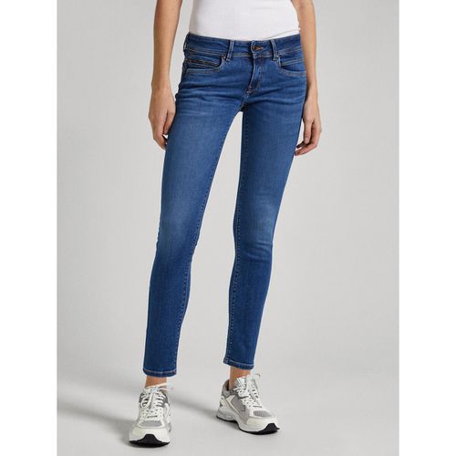 Jeans Slim, Vita Bassa Donna Taglie W30 L32 (US) - 44 (IT) - pepe jeans - Modalova