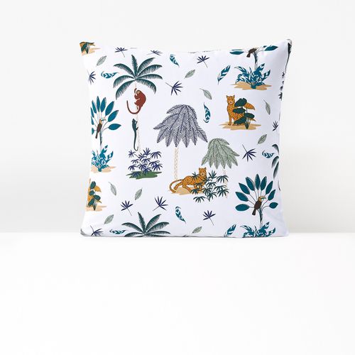 Federa Per Guanciale Cotone Biologico, Petite Jungle Taglie 63 x 63 cm - la redoute interieurs - Modalova