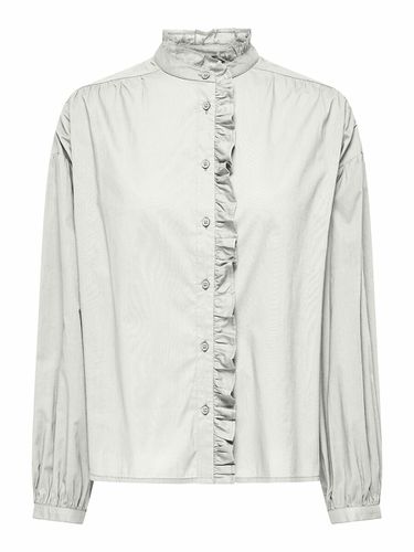 Blusa Con Volant, Collo Alto Donna Taglie XS - only - Modalova