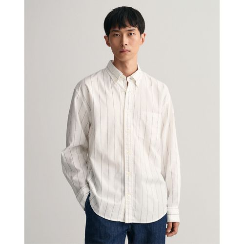 Camicia oxford relaxed a righe - GANT - Modalova