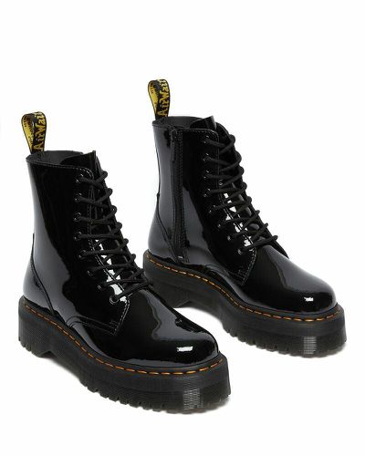 Boots con zeppa in pelle verniciata Jadon Patent - DR. MARTENS - Modalova