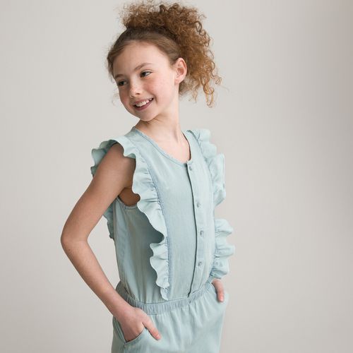 Tuta Intera In Denim Leggero Bambina Taglie 3 anni - 94 cm - la redoute collections - Modalova