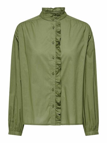 Blusa con volant, collo alto - ONLY - Modalova