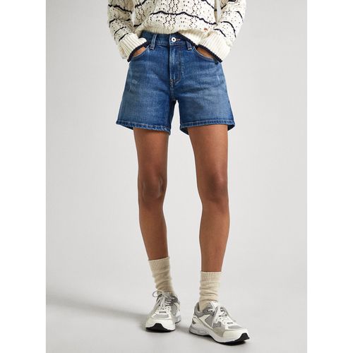 Shorts In Denim, Vita Alta Donna Taglie W25 (38/40) - pepe jeans - Modalova