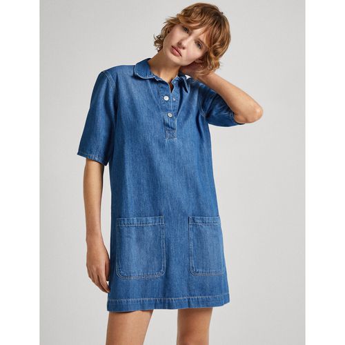 Abito Polo In Denim Donna Taglie M - pepe jeans - Modalova