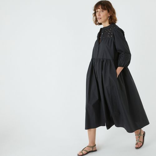 Abito Lungo Svasato, Con Ricami Donna Taglie 38 - la redoute collections - Modalova