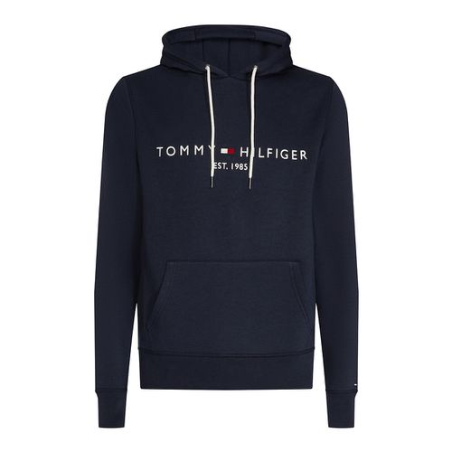 Felpa Con Cappuccio Tommy Logo - tommy hilfiger - Modalova