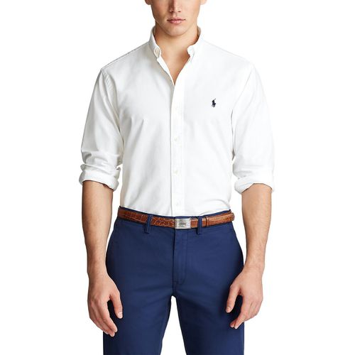 Camicia dritta custom fit Oxford - POLO RALPH LAUREN - Modalova