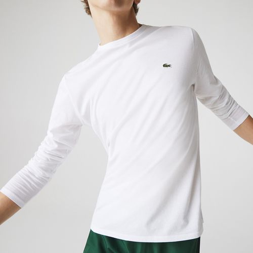 T-shirt Maniche Lunghe In Jersey Di Cotone Uomo Taglie XXL - lacoste - Modalova