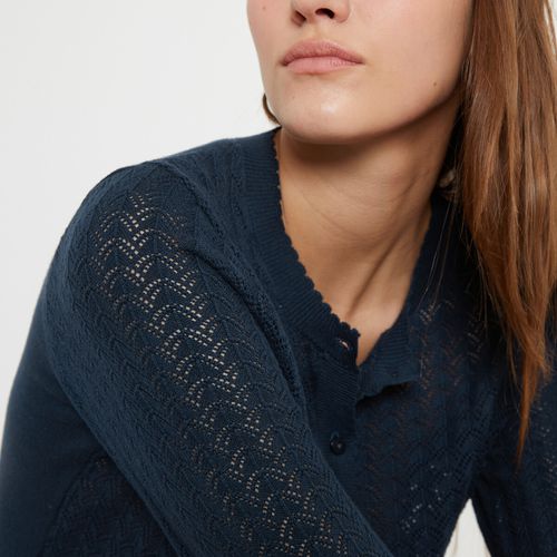 Cardigan in maglia pointelle - LA REDOUTE COLLECTIONS - Modalova