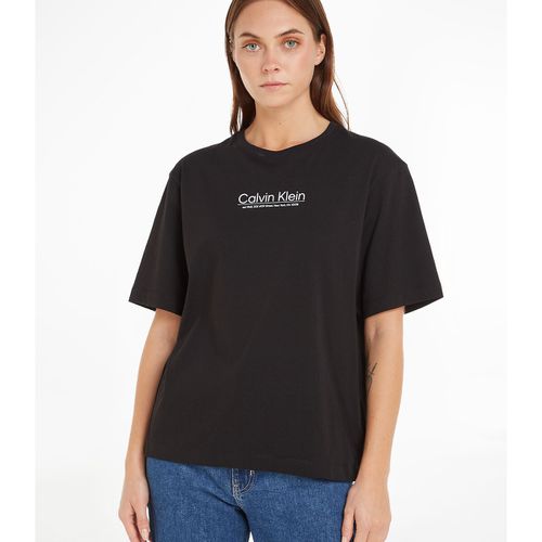 T-shirt scollo rotondo maniche corte - CALVIN KLEIN - Modalova