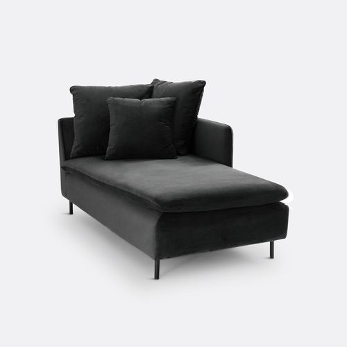 Chaise longue componibile velluto P158 cm, Ivete - LA REDOUTE INTERIEURS - Modalova