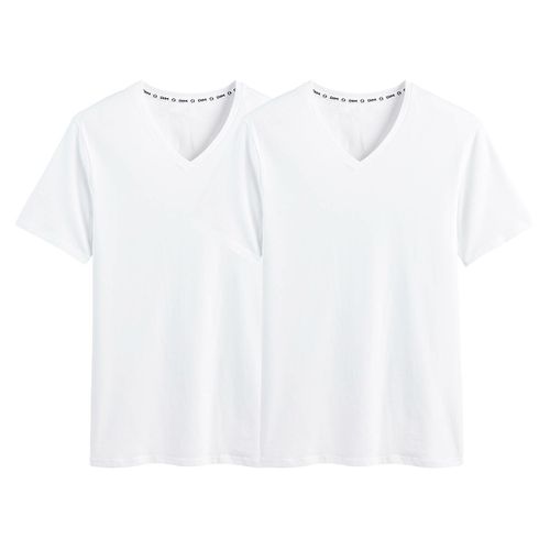 Confezione Da 2 T-shirt Scollo A V In Cotone Bio Uomo Taglie XXL - dim - Modalova