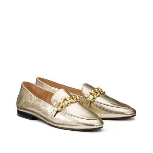 Mocassini Loafers In Pelle Con Catena Donna Taglie 39 - la redoute collections plus - Modalova