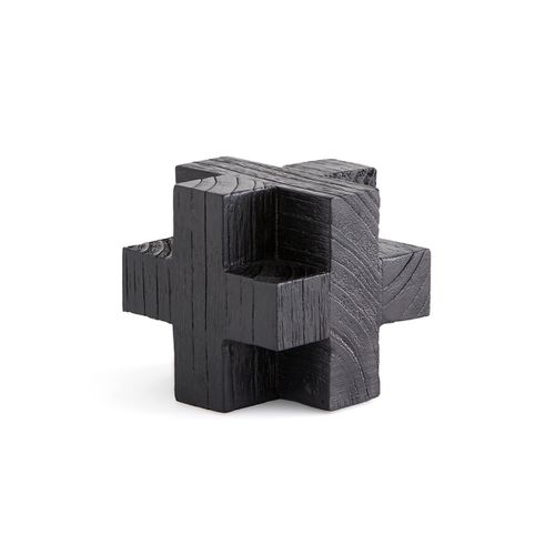 Oggetto decorativo cubo di legno, piccolo modello Mekubo - AM.PM - Modalova