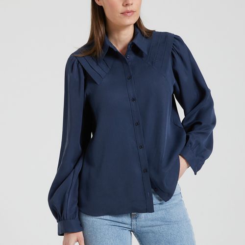 Camicia Con Pieghe Piatte Alle Spalle Donna Taglie 40 - naf naf - Modalova