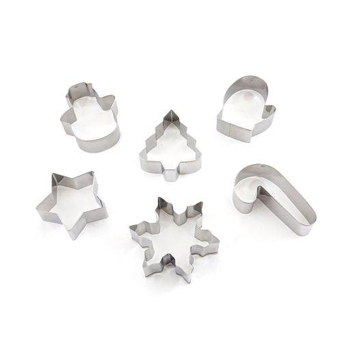 Set da 6 tagliabiscotti in acciaio inox, Christmas - LA REDOUTE INTERIEURS - Modalova