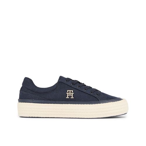 Sneakers vulcanizzate in lino - TOMMY HILFIGER - Modalova