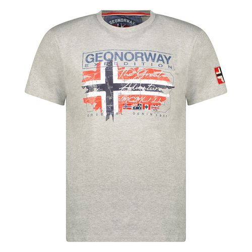 T-shirt a maniche corte con stampa Jrusty - GEOGRAPHICAL NORWAY - Modalova